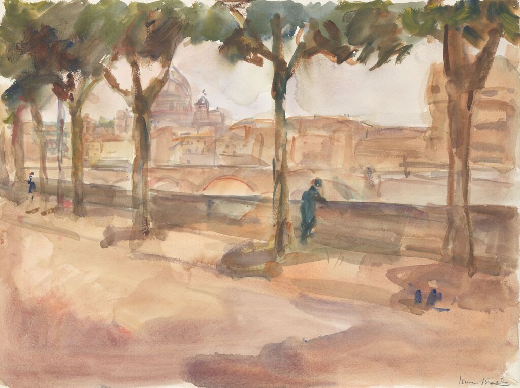 Isaac Israels, Gezicht op Rome, 1923-1928