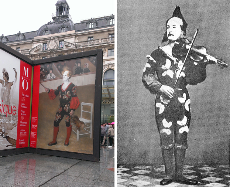 Le clown musical van Renoir in Parijs