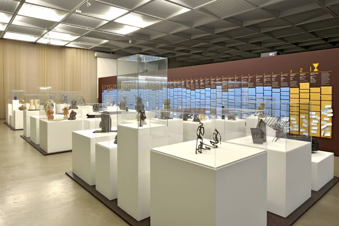 Exhibition 'Expose III, 50 small sculptures at a big farewell', 2012