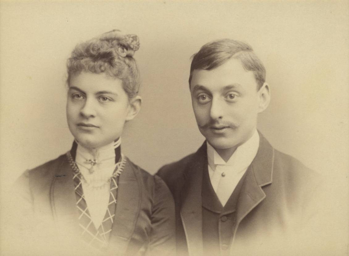 Helene en Anton ten tijde van hun verloving, 1887-1888