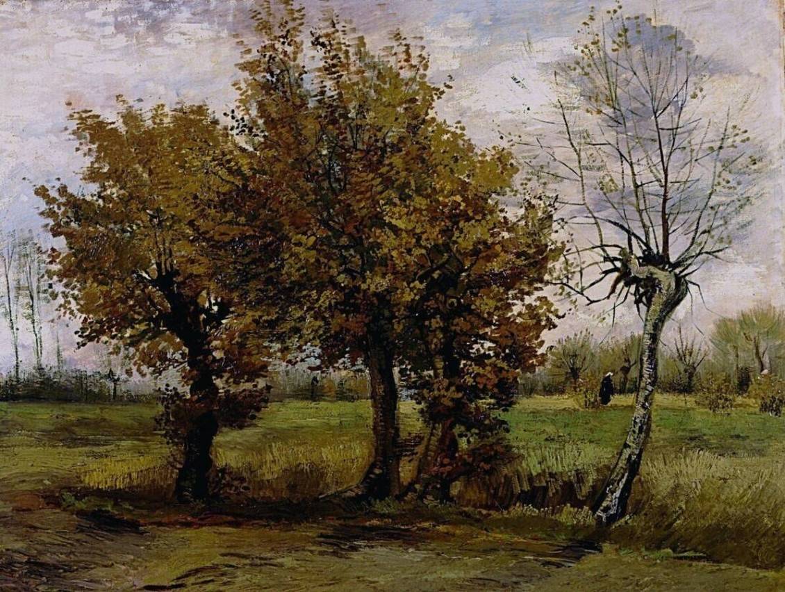 Vincent van Gogh, Herfstlandschap met vier bomen, 1885