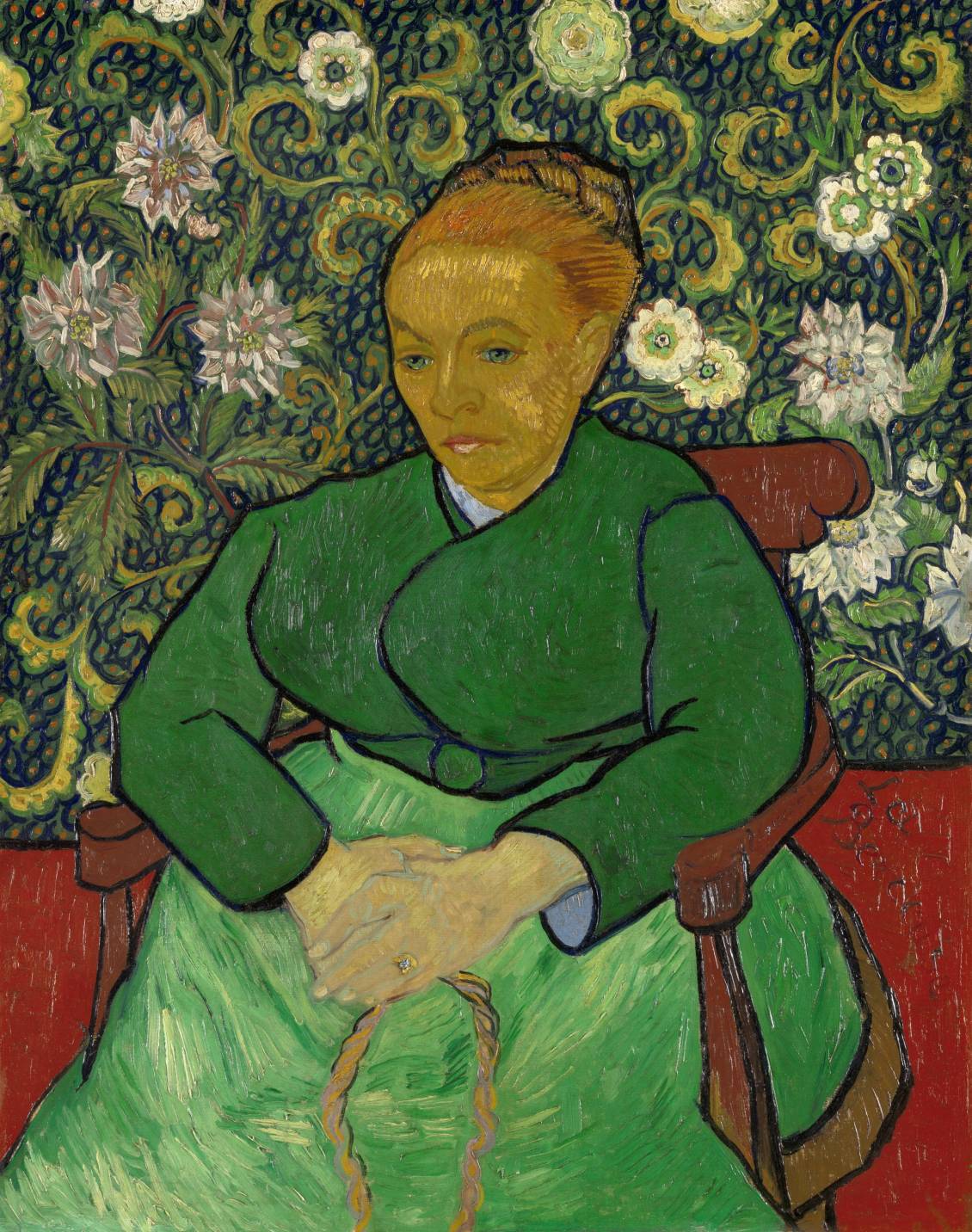 Vincent van Gogh, La Berceuse (portret van Madame Roulin), december 1888 - januari 1889