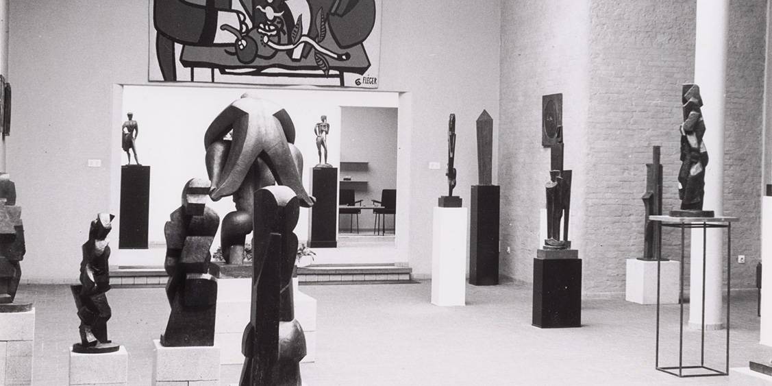 Tentoonstellingsoverzicht Jacques Lipchitz, 116 beeldhouwwerken, 1958