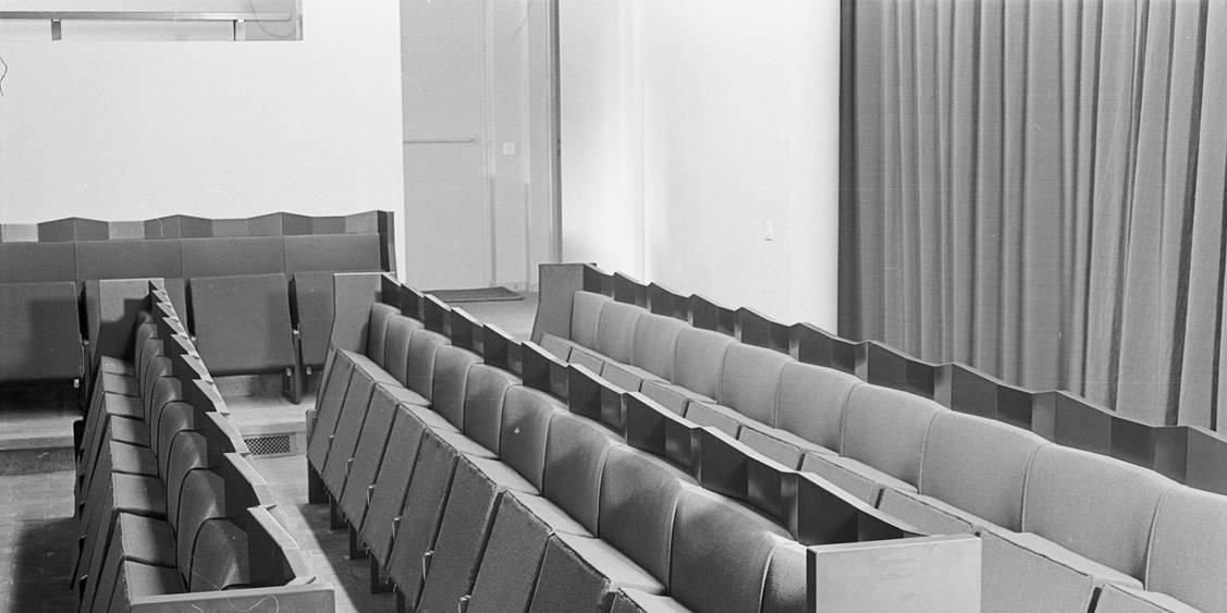 De aula naar ontwerp van Henry van de Velde, 1954