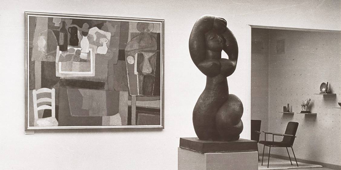 Tentoonstellingsoverzicht collectie Van Geluwe, 1956