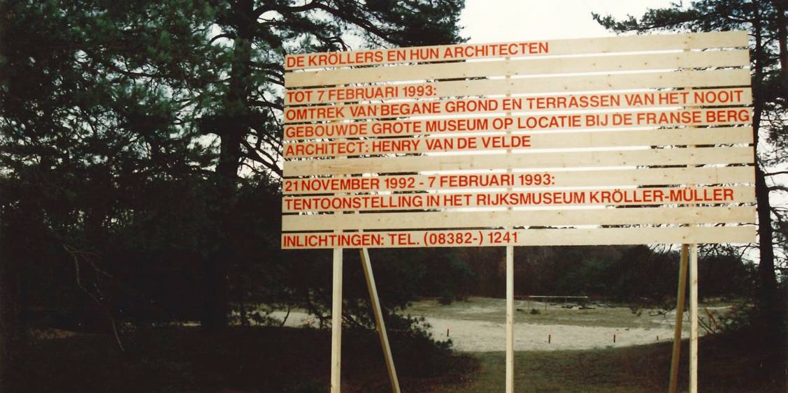 Tentoonstelling De Kröllers en hun architecten, 1992
