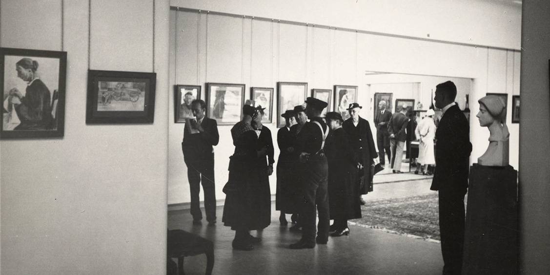 The opening of the Rijksmuseum Kröller-Müller, 13 July 1938