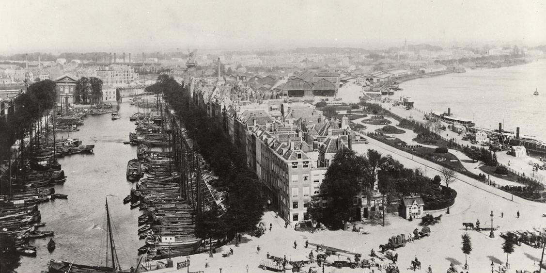 Haringvliet Rotterdam, rond 1900