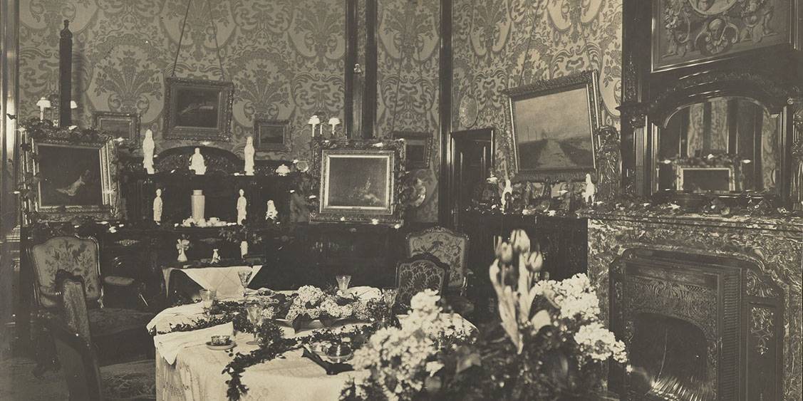 Eetkamer van Huize ten Vijver, 1915