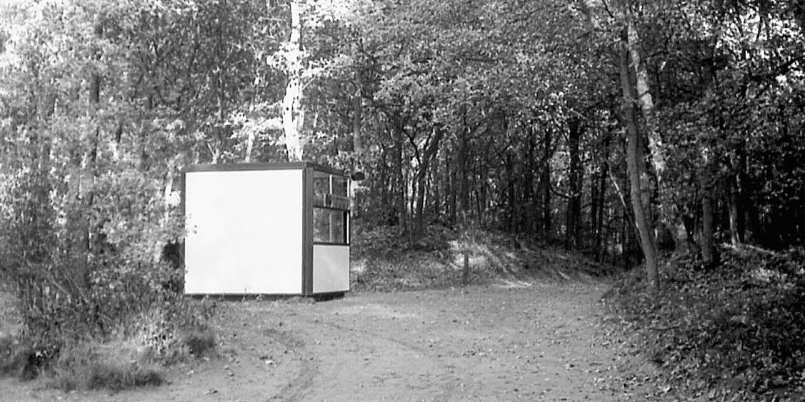 Temporary entrance to the Sculpture garden designed by Kho Liang Ie, 1971