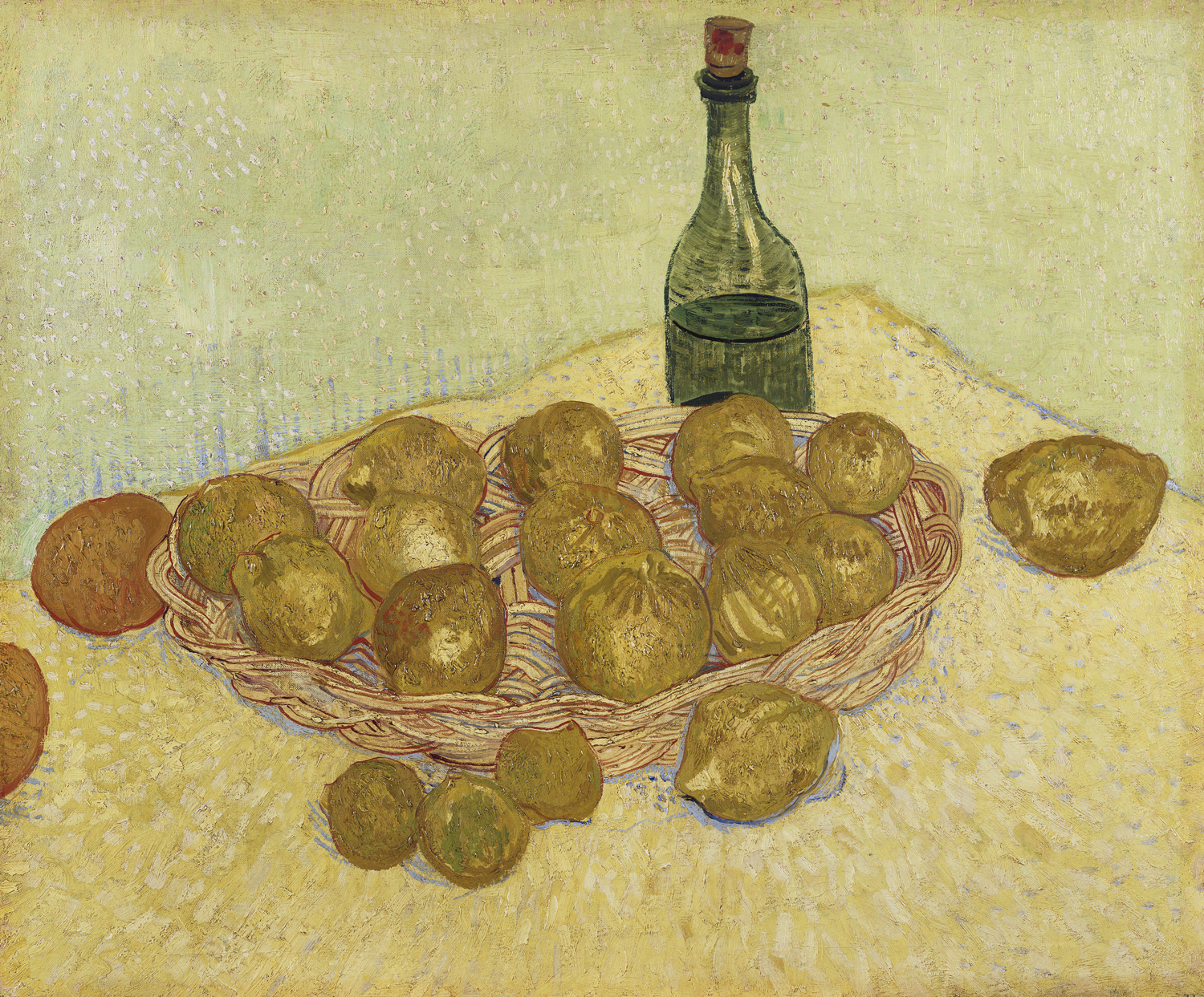 Vincent van Gogh, Mand met citroenen en een fles, mei 1888
