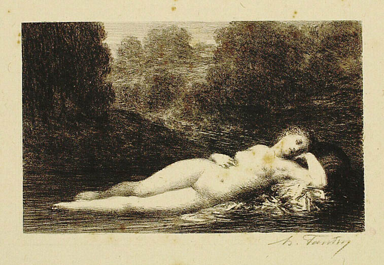 Henri Fantin-Latour, Eau dormante, 1903, lithografie 